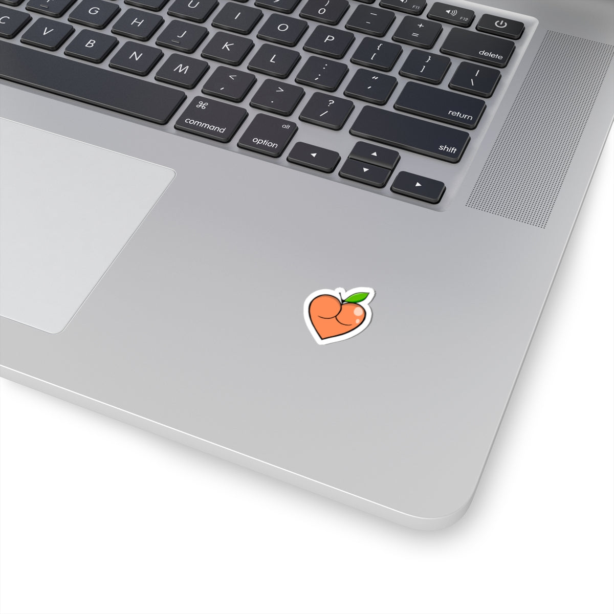 Peach Butt Heart — Kiss-Cut Stickers