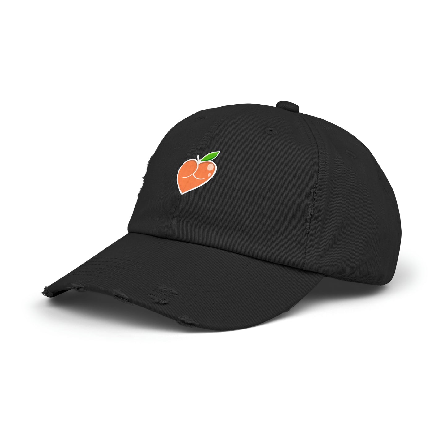 Peach Butt Heart —Unisex Distressed Cap