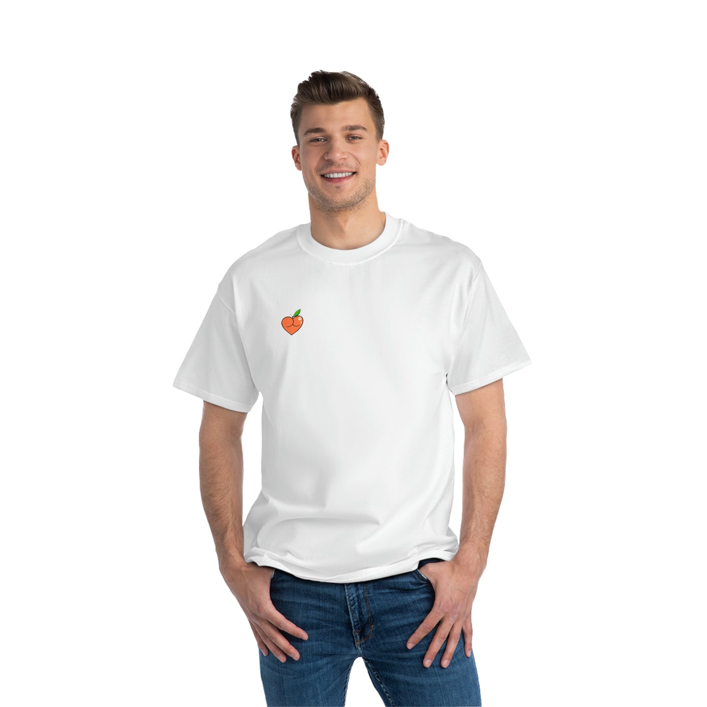 Peach Butt Heart — Beefy-T®  Short-Sleeve T-Shirt