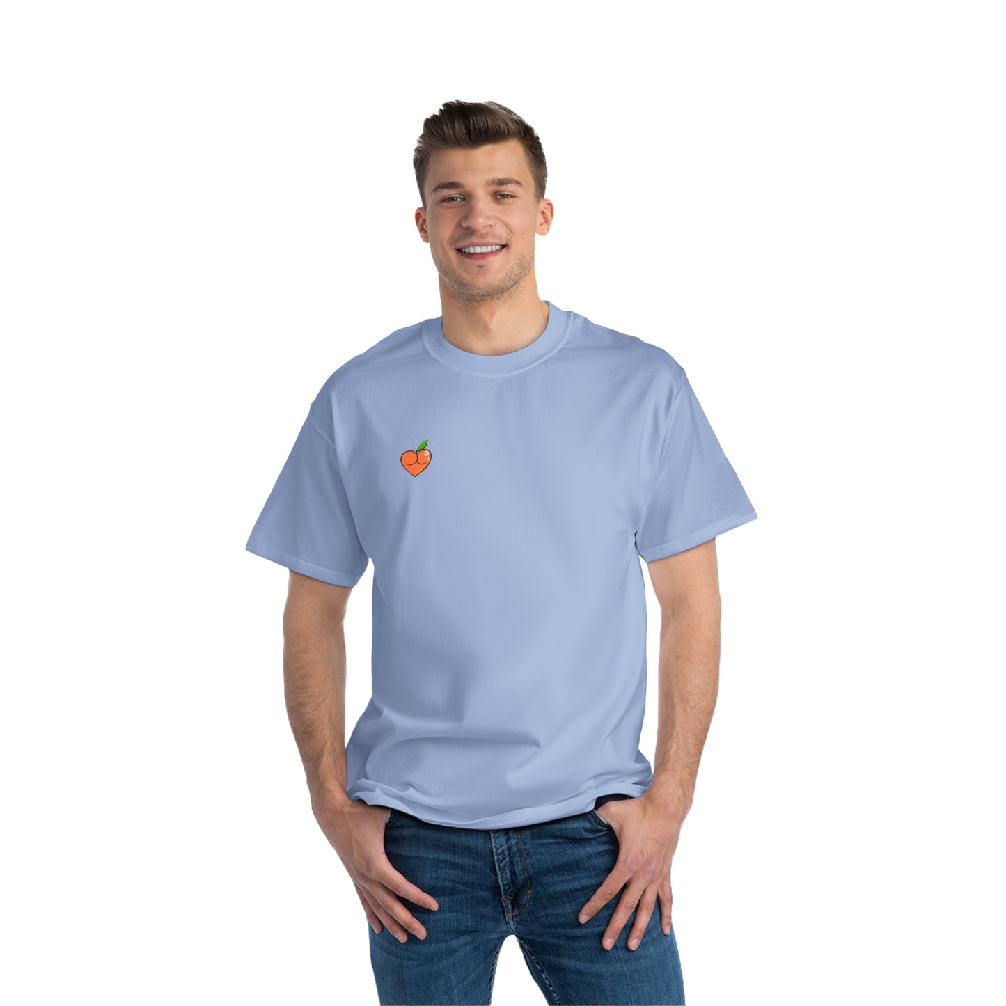 Peach Butt Heart — Beefy-T®  Short-Sleeve T-Shirt