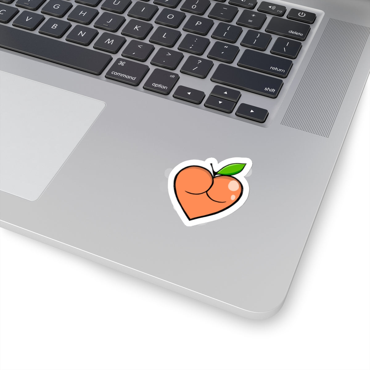 Peach Butt Heart — Kiss-Cut Stickers