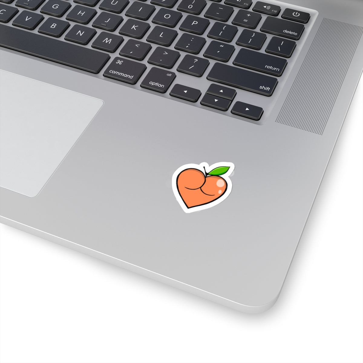 Peach Butt Heart — Kiss-Cut Stickers